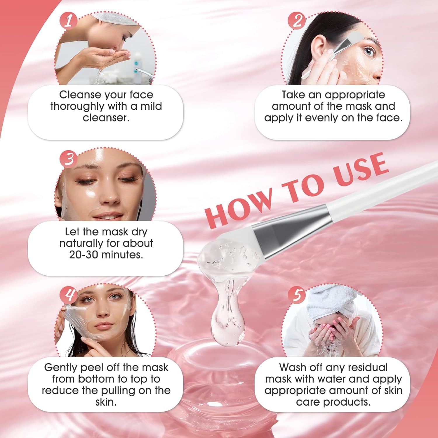 Collagen Night Mask, Collagen Peel off Mask, Masque Collagene Visage, Collagen Overnight Peel off Facial Mask, Raffermissant Et Liftant, Renforcer La Peau (C)